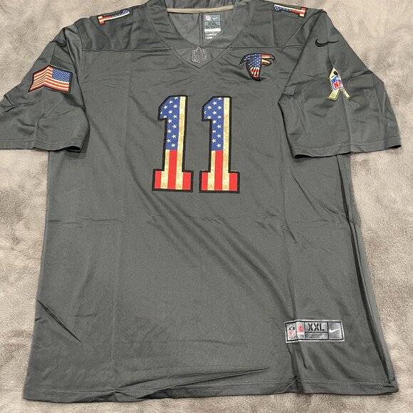 Nike Atlanta falcons Jones american flag jersey 2XL - Picture 1 of 2